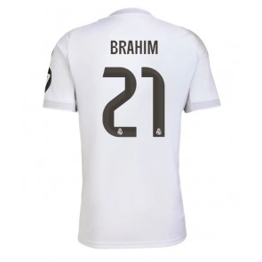 Lacne Muži Futbalové dres Real Madrid Brahim Diaz #21 2025-26 Krátky Rukáv - Domáci